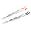 2 τεμάχια τσιμπιδάκια από ανοξείδωτο ατσάλι με λυγισμένη άκρη από καουτσούκ για 3