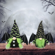 Jacenvly Nieuwe herfst- en Halloweendecoratie - Gezichtsloze dwergpop, tafeldecoratie, cadeau, feestartikelen, woonkamerornament