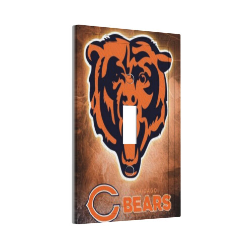 Bears Switching Lights Single Leather Roman Frame Switch Panel Wall Panel Single Double/Pull Light Switch 1