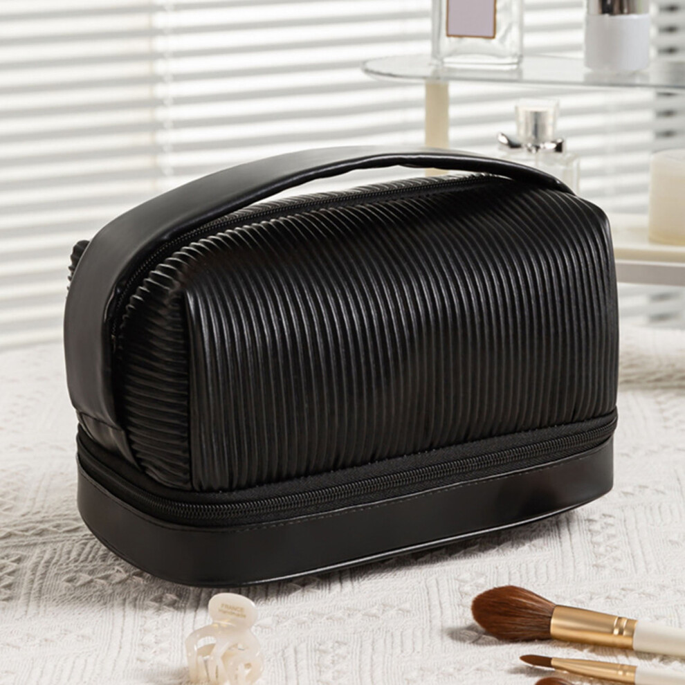 Clearance 50% ZKCCNUK Storage Makeup Bag Pleated Wash Bag Travel Portable Half Round Storage Bag Closet Organizers and Storage