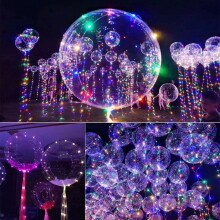 LED-ballonger med lysande ballonger för bröllopsfest, födelsedag, jul