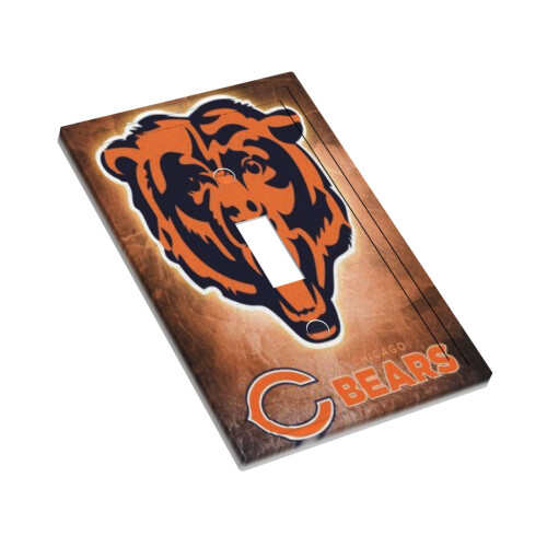 Bears Switching Lights Single Leather Roman Frame Switch Panel Wall Panel Single Double/Pull Light Switch 2