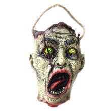 KAGAYD Halloween-temppu tai -laukut, pään muotoiset Halloween-karkkiämpärit, Halloween-katkaistu pää, uutuus Halloween-juhlapussit