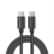 Compatível com Samsung Galaxy S21 - Carregador Rápido 2M - USB-C para USB-C - PRETO