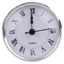 AFQH Accessori di ricambio Meccanismo di inserimento per orologio al quarzo 80MM80g Lente trasparente Metallo Precisione Romani Arabi