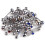 rygai10 τεμάχια Punk Mixed Rhinestone Ball Barbell Γλώσσας Δαχτυλίδια Piercing Σώματος- 1