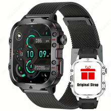 2024 new smartwatch men's rugged military wireless call 100 sport IP68 waterproof outdoor smart watches for Android iOS