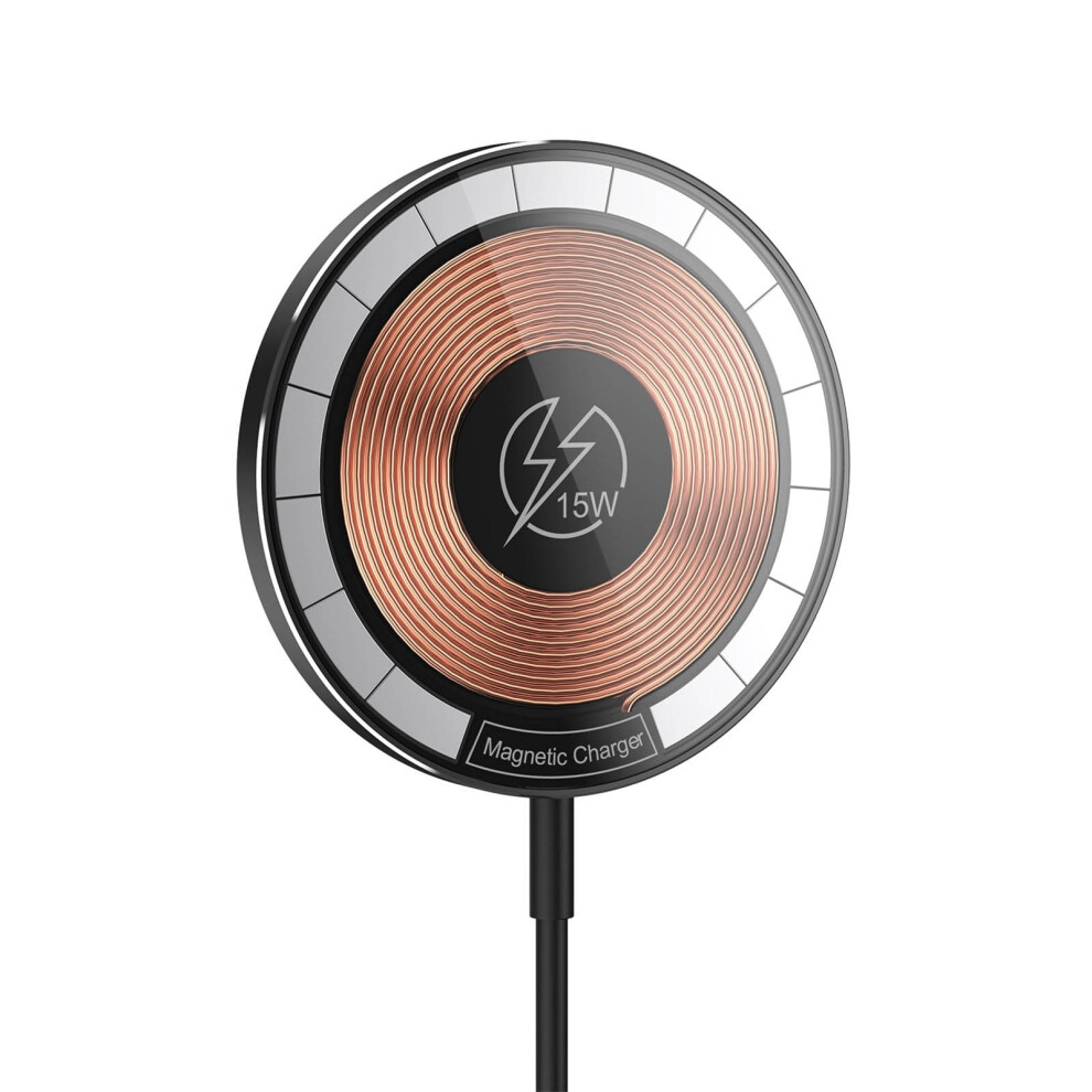 Savings Clearance! Zeceouar Magnetic Suction Wireless Charger For Mobile Phone, Quick Charging, Compatible With Qi Devices 9395123717210