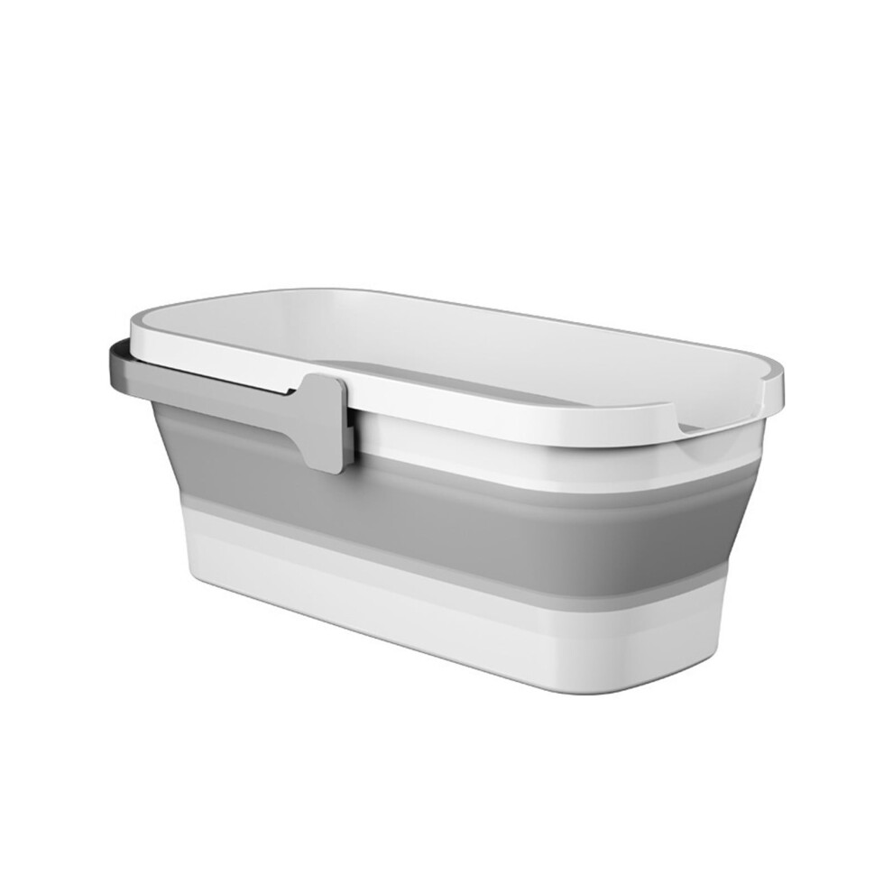 3.2 Gallon Collapsible Plastic Bucket, Foldable Rectangular Tub Compatible With House Cleaning, Garden, Camping, Fishing 9395123717562
