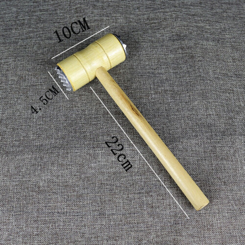 Tender Meat Hammer Bamboo Kitchen Tenderizer Tool Steakums Lash Boxes Packaging Double Sided 2