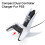 SUSUchens Controller-laadstation met lichtschakelaar, stabiele output, antislipvoet, Type-C laaddock voor PS5 (wit) 4