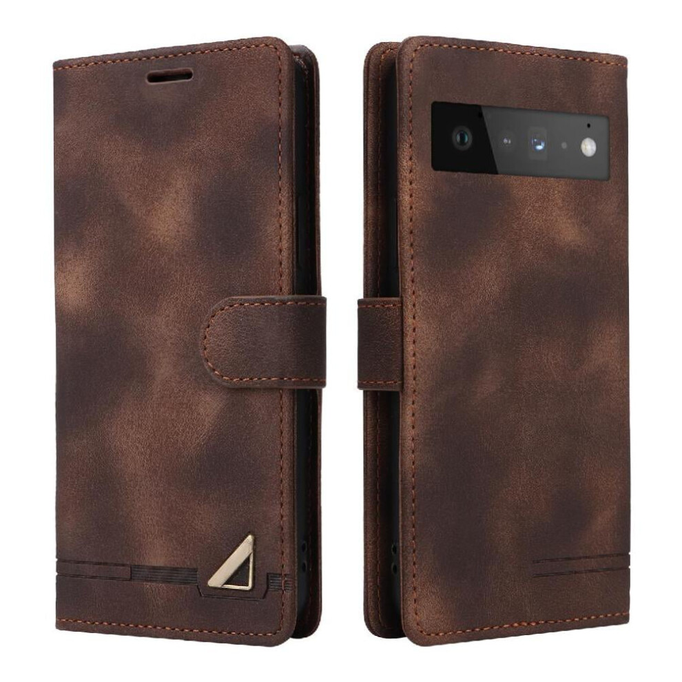 Flip Case For Google Pixel 6 Shockproof Wallet Leather Case Simple Business Flip Cover 9395123717357