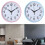 Wall clock Quartz clock BLUE Blue 6