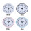 Wall clock Quartz clock BLUE Blue 7
