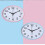 Wall clock Quartz clock BLUE Blue 4