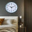Wall clock Quartz clock BLUE Blue 8