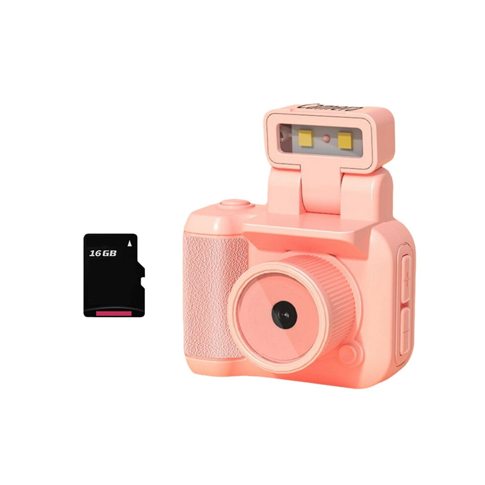 Mini Slr Style Camera Cmos 16Gb With Flash & Charging Dock Portable Video Recorder Dv 1080P With Lcd Screen Light/Pink 9110895163474