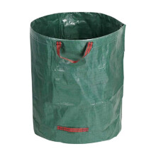 500L Foldable Garden Waste Bag, Robust Green Waste Bags, Polypropylene with Red Straps