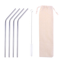 Straws Drinking Reusable Stainless Metal Silicone Plastic for Tumbler 20 OZ Steel