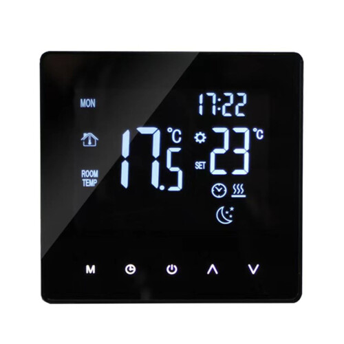 Touch Screen WiFi Electric Heating Thermostat, LCD Display, Weekly Programmable, Memory Function, Precise Temperature Control 1