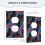 Bills Switching Lights Single Leather Roman Frame Switch Panel Wall Panel Single Double/Pull Light Switch 7