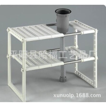 Scalable drain trough storage rack retractable storage rack kitchen storage rack layer rack
