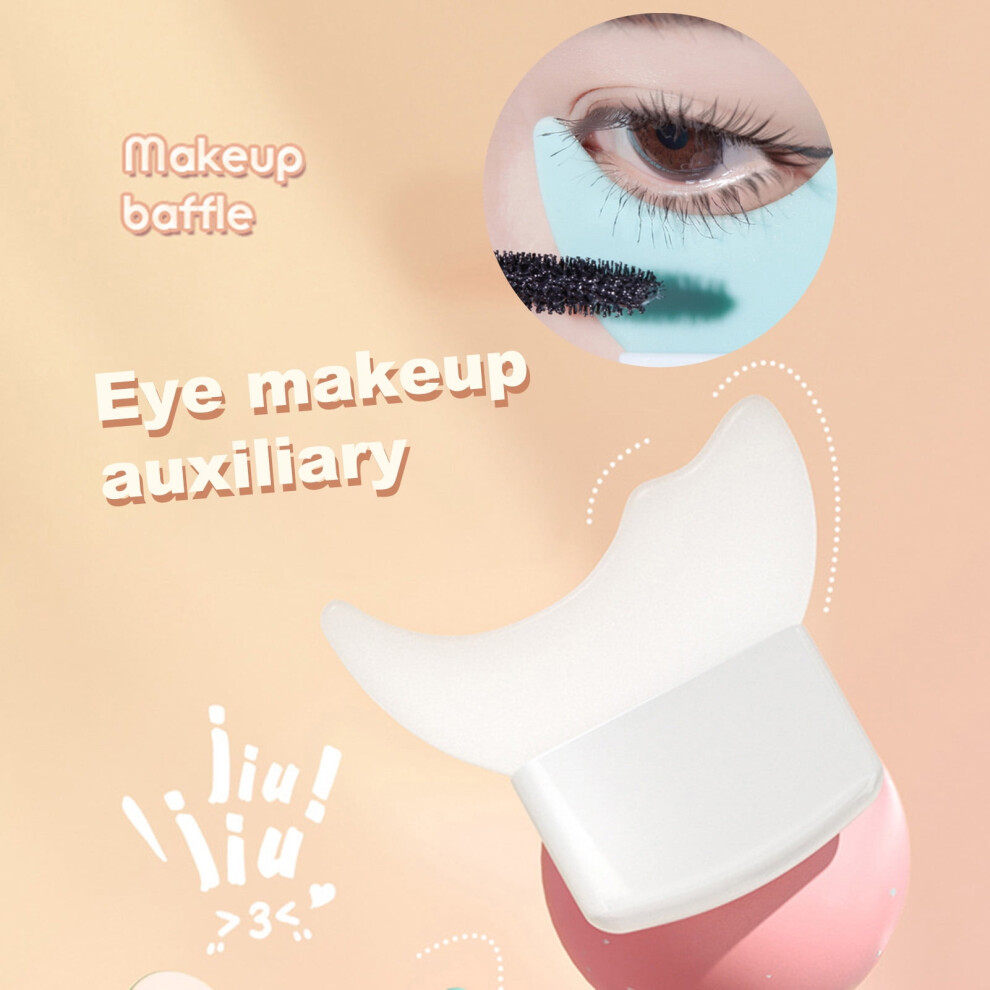 Hesroicy Eyelash Aid Multifunctional Wide Application Versatile Fashion Universal Beauty Tool Silicone Eye Makeup Template Baffle for Novice