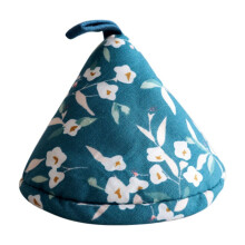 Uclet Oven And Pot Holder Covers Heat Fabric Pot Holder Gloves Green Flower Heat Insulation Pad Triangle Pot Handle Gloves