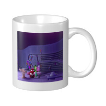 Mug à café Inside Out Comics pour chocolat chaud, thé et autres boissons | Contenance : 35 cl | Mug de camping en céramique | Petite tasse à