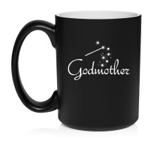 Mug à café en céramique 44 cl, noir mat - Cadeau pour elle, maman, épouse, grand-mère, sœur, meilleure amie, petite amie - Compatible avec les