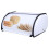 1Pc Metal Small Drum Bread Box Durable Storage Case Space-saving Storage Box 3