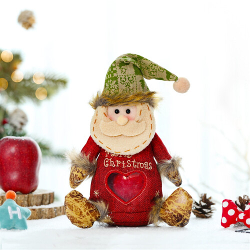 Sacolas de Natal Yakbaofuo com Enfeites, Doces e Presentes, em Tecido com Cordão, Ideais para Decoração de Natal e Halloween.