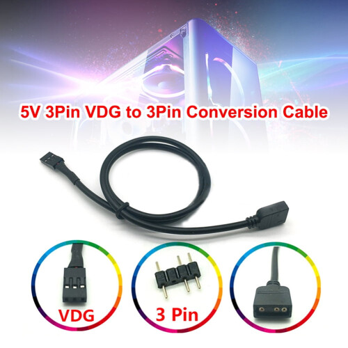 husxh RGB 5V VDG 3Pin Conversion Lin Motherboard SYNC Header for Gigabyte Accessories 2