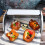 1Pc Metal Small Drum Bread Box Durable Storage Case Space-saving Storage Box 5