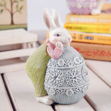 Decorazione di Pasqua ZKCCNUK Regalo di Pasqua Simpatico coniglietto Decorazione per la camera da letto dei bambini Scrivania, Coniglietto di Pasqua