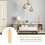Gymnture Møbelben i tre, 13 cm, reserveben til sofa, beige 3