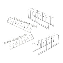 Lot de 4 égouttoirs de cuisine pour couverts et vaisselle.