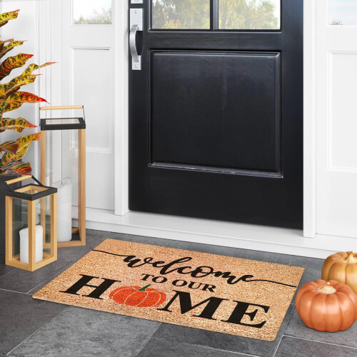 Χαλί πόρτας Hello Pumpkin Happy Thanksgiving Αστείο χαριτωμένο χαλάκι πόρτας Χαλί πόρτας Welcome