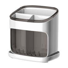 Liquidation Tahtuvzn Rangement et Organisation ! Boîte de rangement pour baguettes grande capacité avec drainage, conception inclinable,