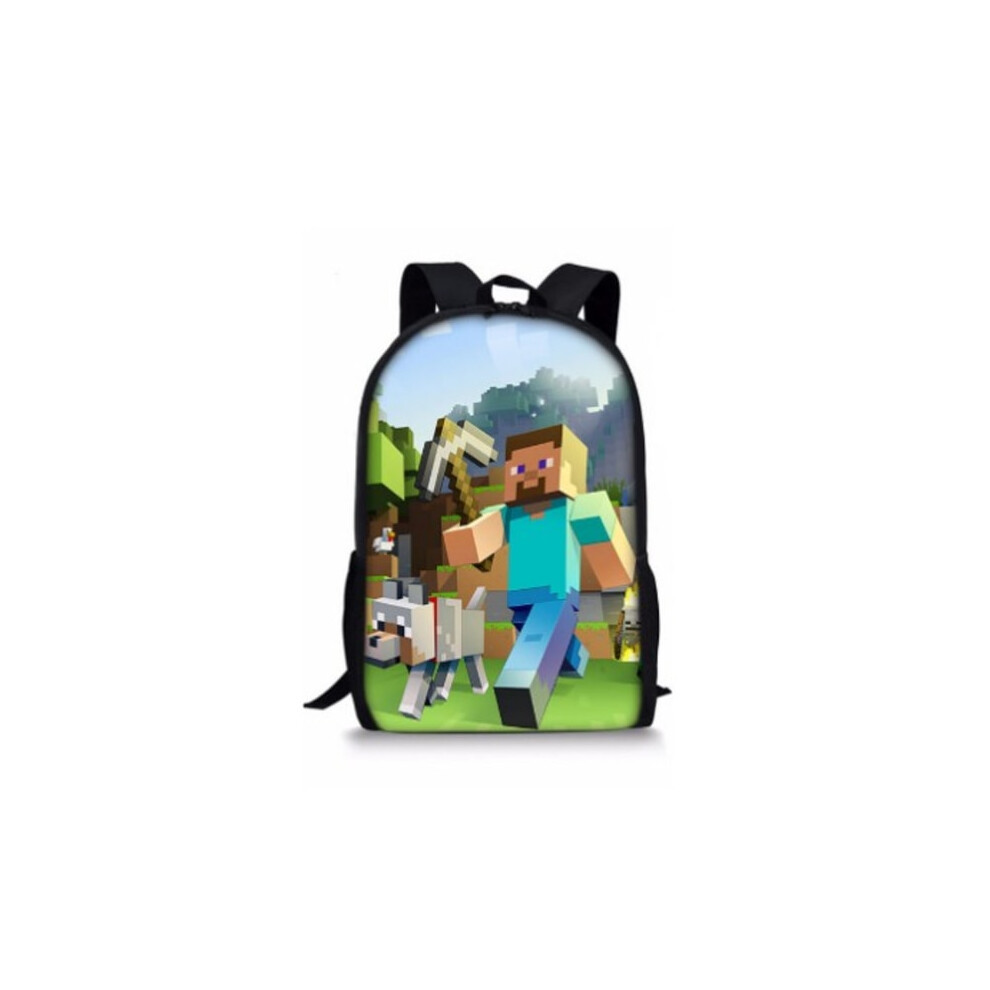 Minecraft Backpack for Kids Student School Bag Shoulder Bag C