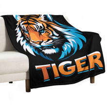 Vianočná deka Tiger Super Soft, flanelová deka z mikrovlákna na gauč, posteľ, nadýchaná a teplá, 122 x 152 cm