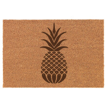 Ananas dørmåtte brun naturlig kokosnød rektangulær skridsikker dørmåtte til forindgang (40 x 61 cm)