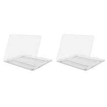 2x Computerbeschermhoes van kristalhelder, hard plastic voor Air13A2337M1A2179A1932, transparant