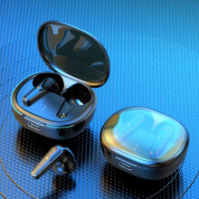 Écouteurs intra-auriculaires sans fil Avtoify à commande tactile, réduction de bruit active, Bluetooth 5.1 Hi-Fi, TWS, IPX4, noir