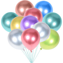 Ballons métalliques en latex Eease (lot de 100) pour décoration de fête d'anniversaire