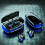 Cuffie wireless Bluetooth TWS con display digitale singolo, auricolari in-ear wireless per auto, IPX5. 1