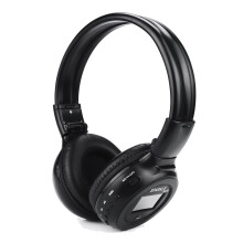 Kayannuo Cadeaux de Pâques pour femmes et hommes en liquidation Casque sans fil Zealot B19 stéréo Bluetooth 4.1 avec micro, radio FM et écran LCD