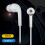 Fone de ouvido com fio SUSUchens com microfone, som surround estéreo com graves potentes, controle de volume, conector de 3,5 mm, compatível com 7