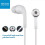 Fone de ouvido com fio SUSUchens com microfone, som surround estéreo com graves potentes, controle de volume, conector de 3,5 mm, compatível com 3