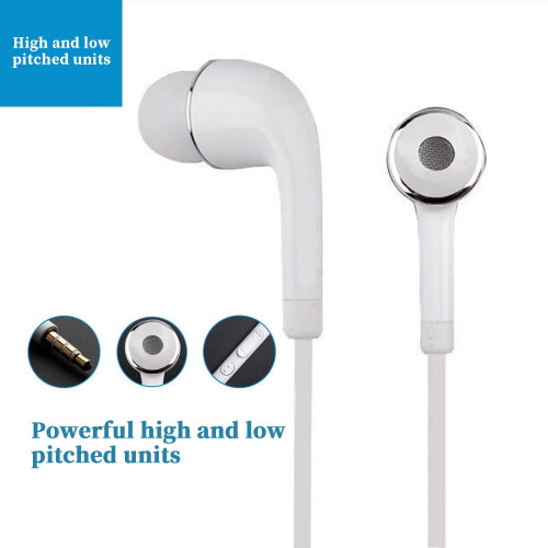 Fone de ouvido com fio SUSUchens com microfone, som surround estéreo com graves potentes, controle de volume, conector de 3,5 mm, compatível com 2